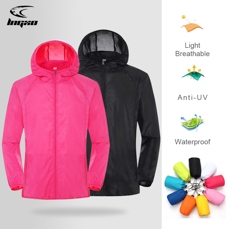 Outdoor Sport Windbreaker - 남성 여성 하이킹 자켓 방수 빠른