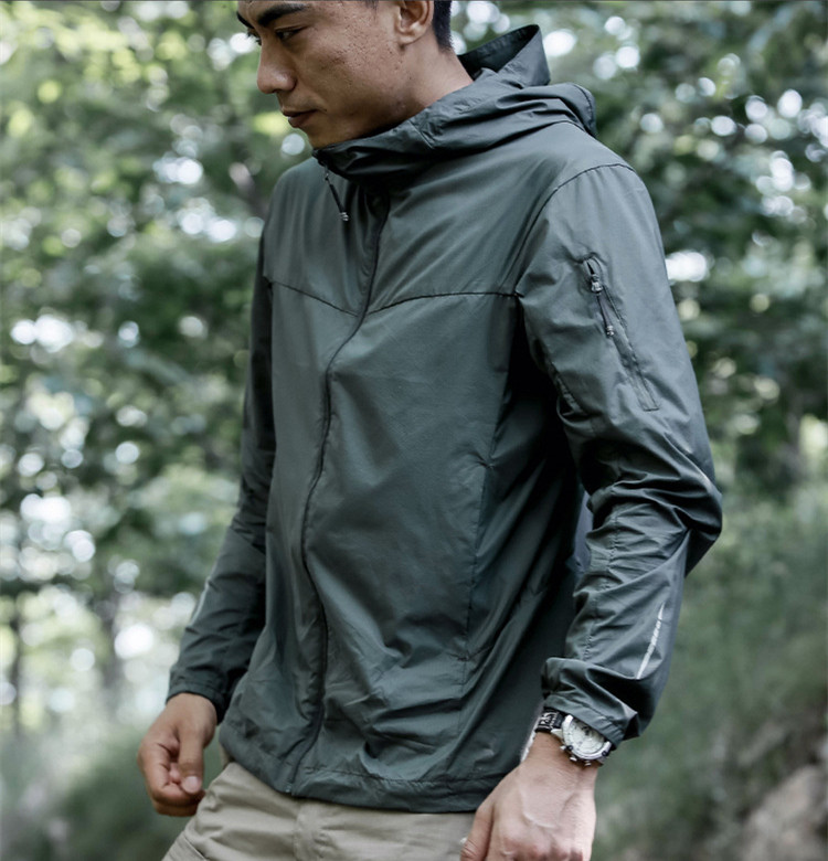 Outdoor Sport Windbreaker - FSTAR-남성용 통기성 자외선 차단 의류, 전술