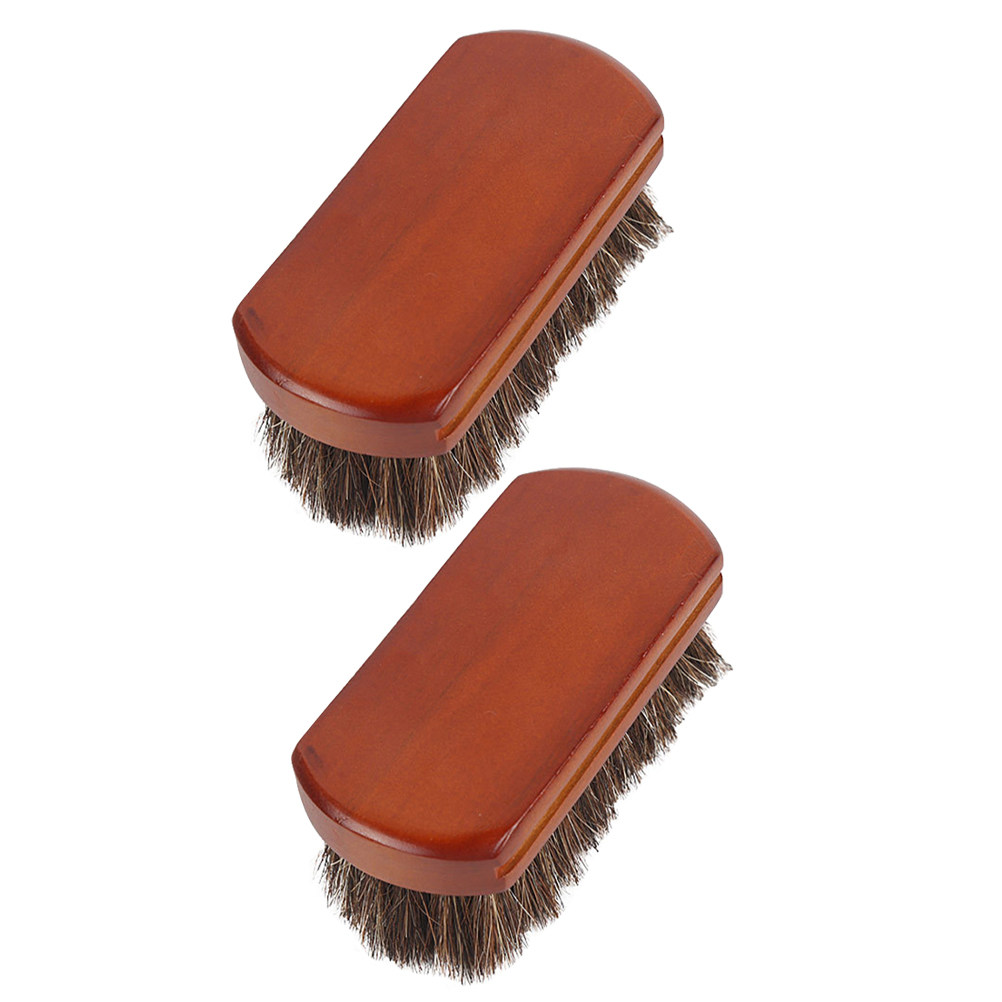 Brushing Boot Horse - 2개입 말털 구두솔 부드러운 솔모 구두