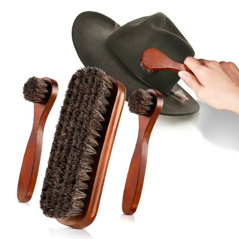 Brushing Boot Horse - 말털 구두 브러쉬 세트 가죽 부츠