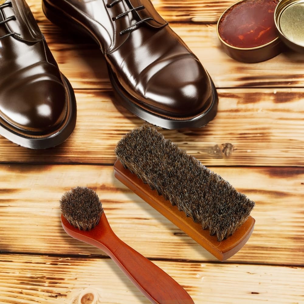 2개 세트 말털 구두솔, 전문가용 가죽 부츠 청소 브러 - Brushing Boot Horse 리뷰 및 가격