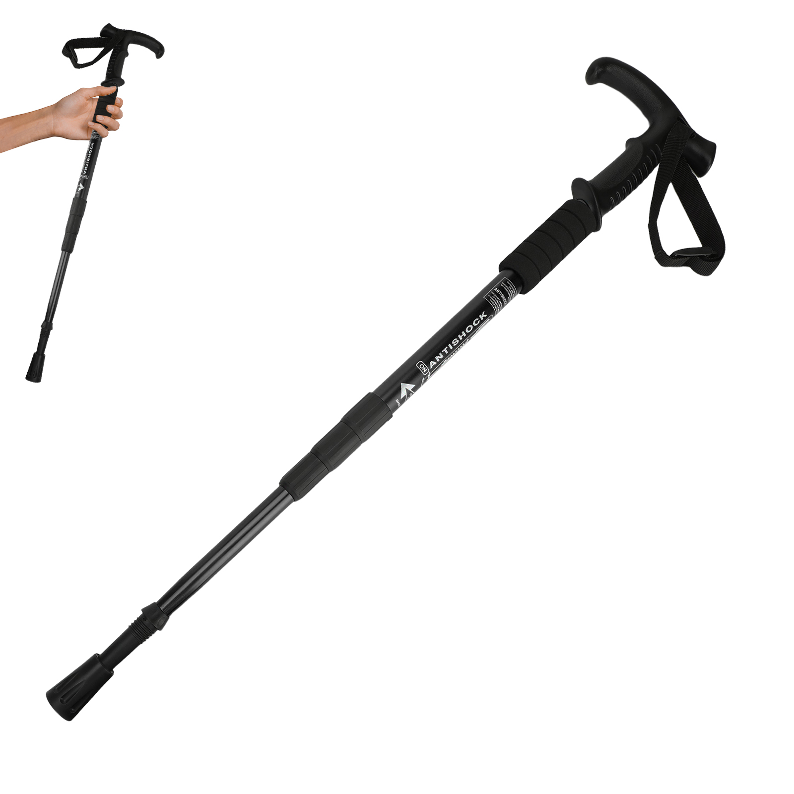 알루미늄 합금 워킹 스틱, 남녀 등산용 텔레스코픽 트레 - Outdoor Sport Climbing Gear 리뷰 및 가격