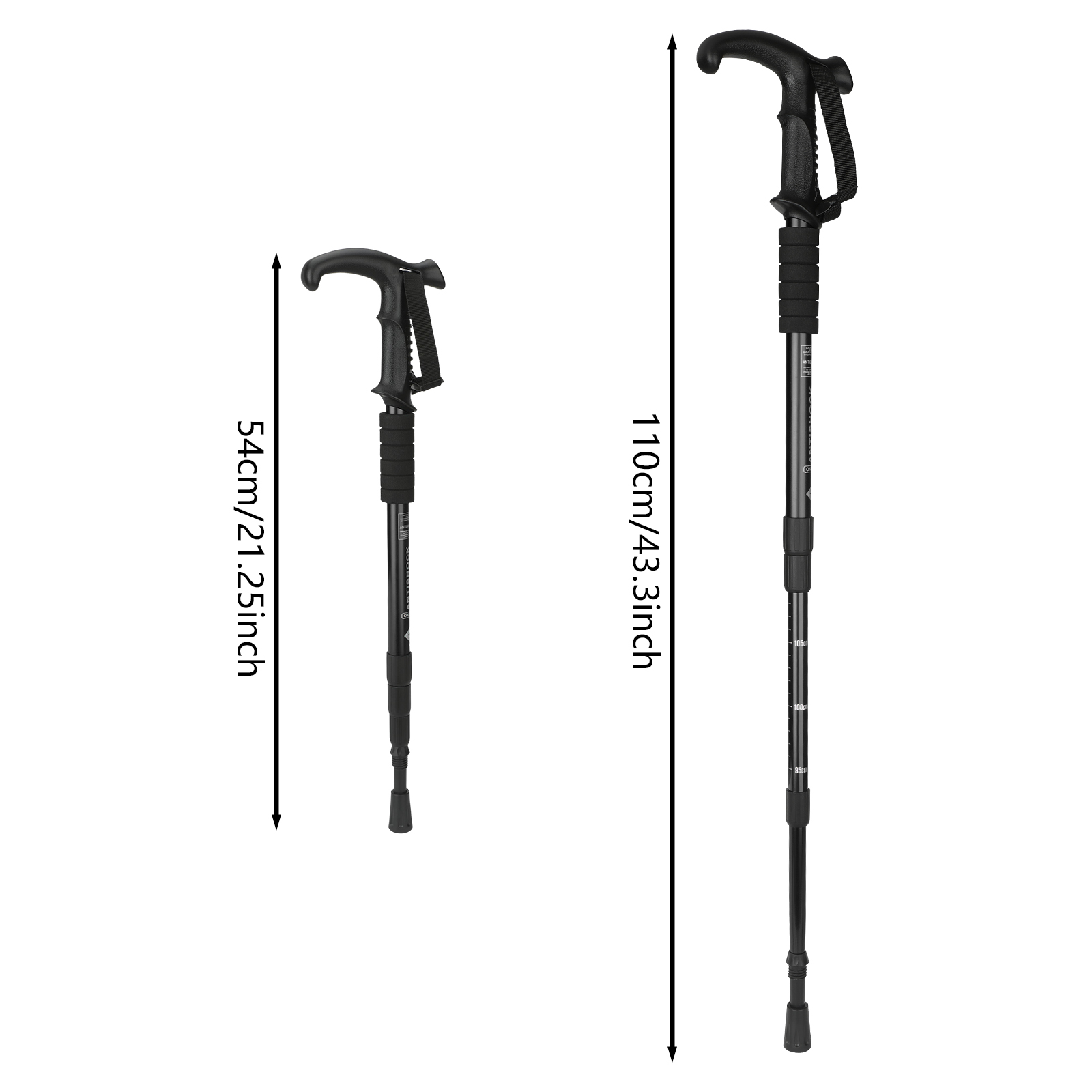 알루미늄 합금 워킹 스틱, 남녀 등산용 텔레스코픽 트레 - Outdoor Sport Climbing Gear 리뷰 및 가격