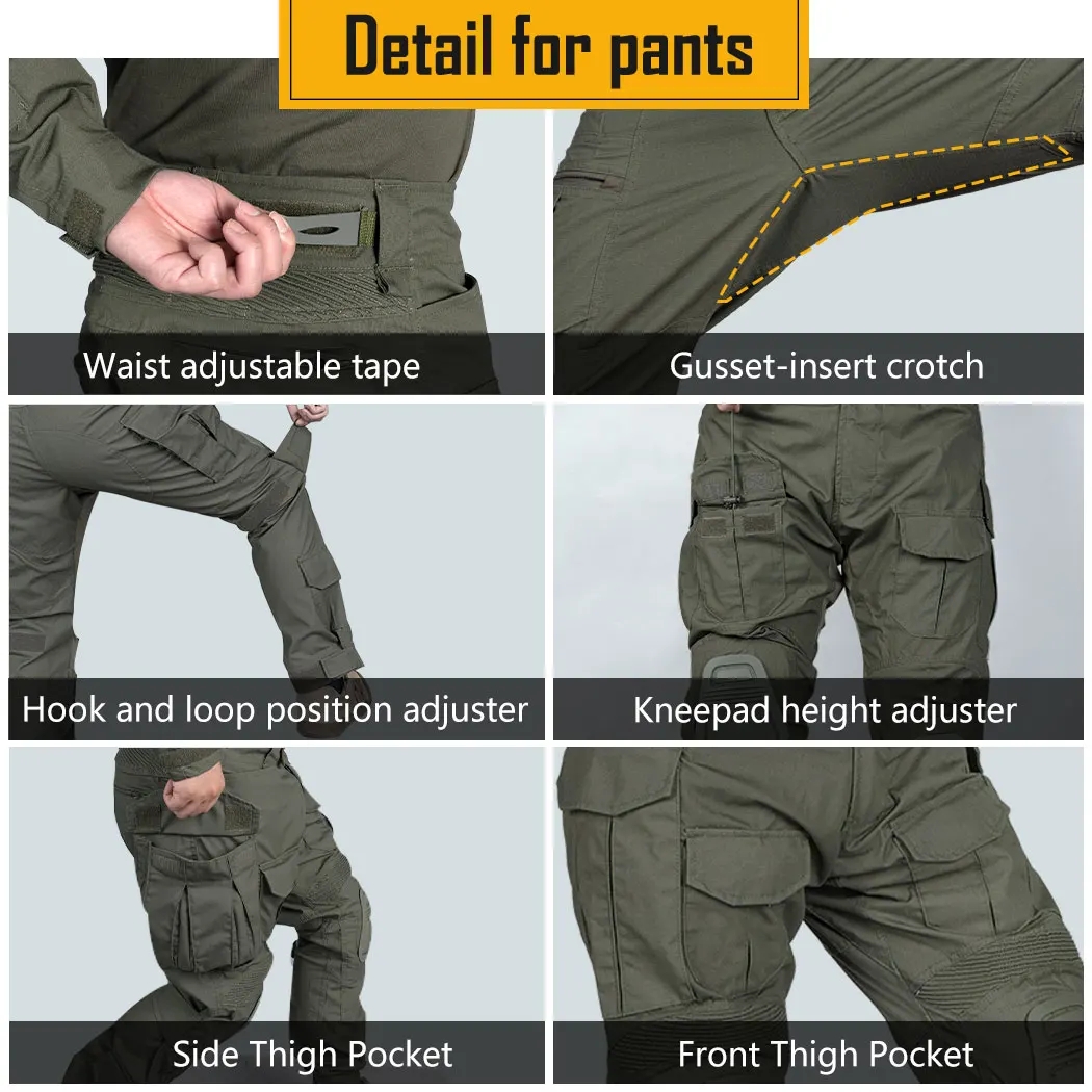G3 전투 바지 + 패드 탄력 스포츠 바지 전술 장비  - Outdoor Sport Climbing Gear 리뷰 및 가격