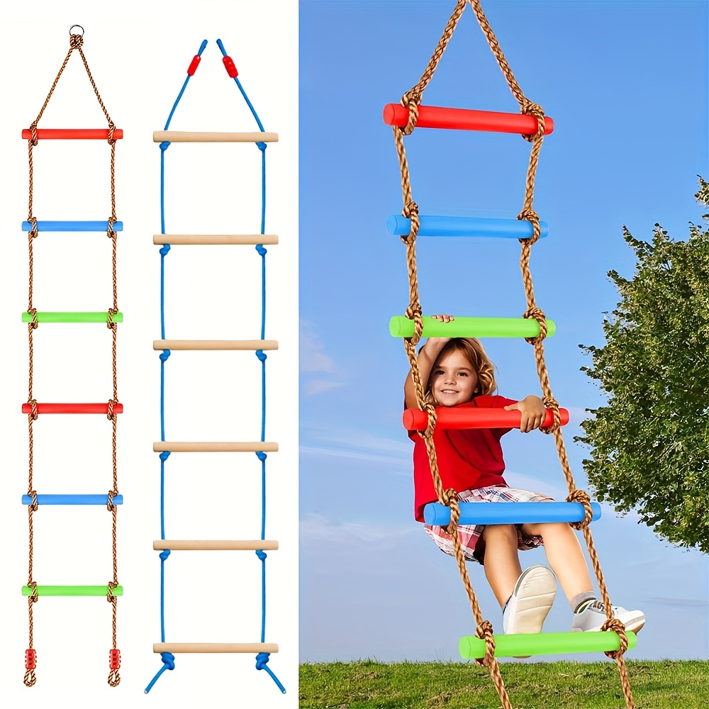 1pc 다채로운 어린이 등반 사다리 스윙 내구성 PE  - Outdoor Sport Climbing Gear 리뷰 및 가격
