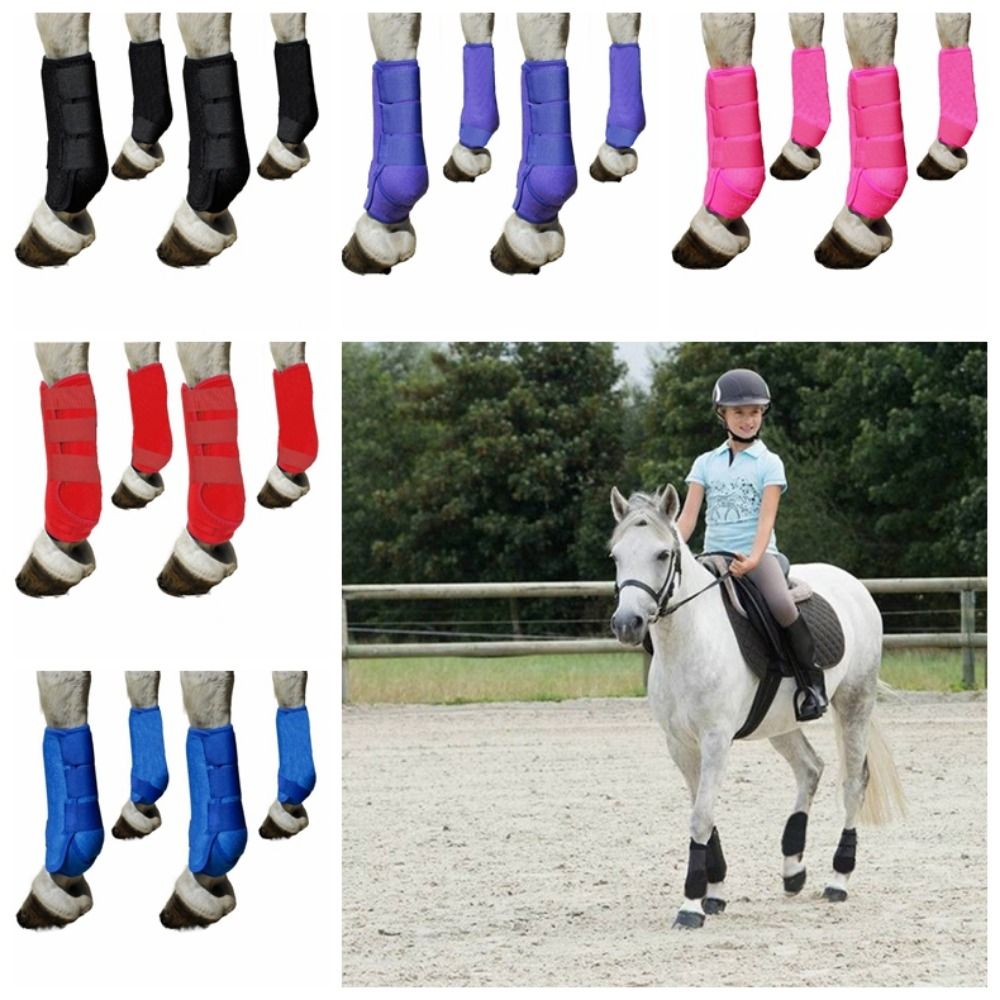 4개/세트 다채로운 색상의 승마 부츠 세트 3가지 사이 - Brushing Boot Horse 리뷰 및 가격