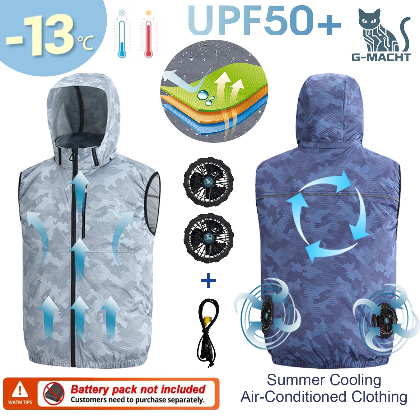 여름 스포츠 12V/5V 팬 에어컨 쿨 남녀 여행용 초 - Outdoor Sport Windbreaker 리뷰 및 가격